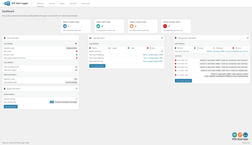 wp mail dashboard